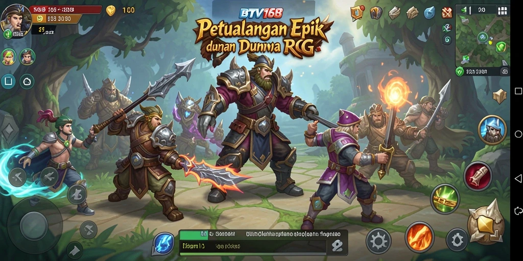 Tampilan gameplay memukau dari BTV168 saat pemain beraksi.