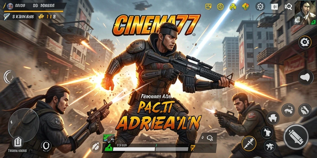 Tampilan gameplay aksi seru di CINEMA77 yang menegangkan.