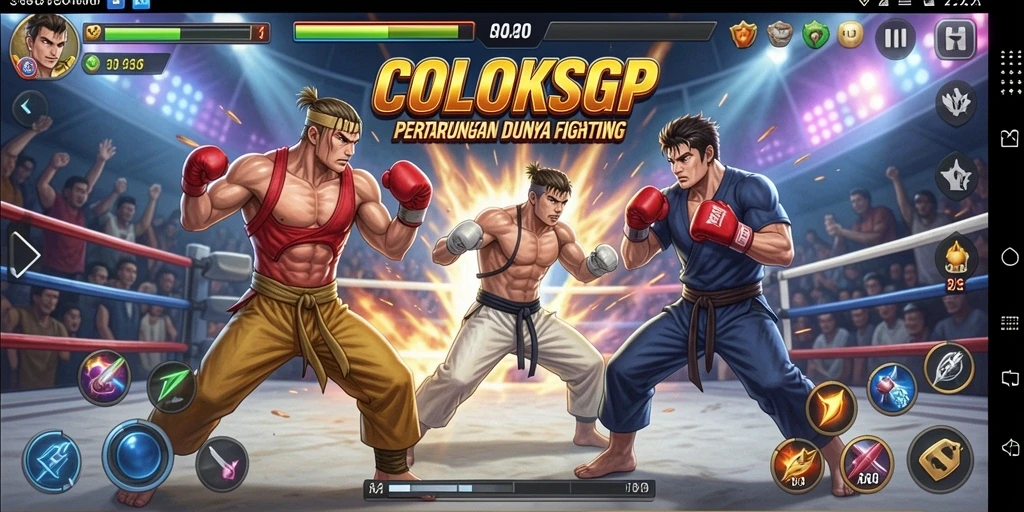 Screenshot gameplay COLOKSGP menampilkan aksi pertarungan yang mendebarkan.
