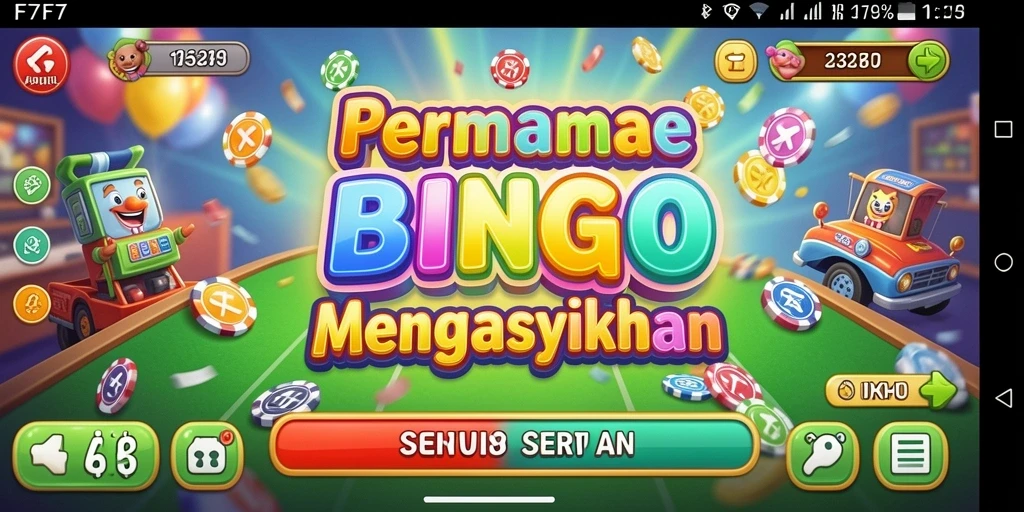Tampilan gameplay Bingo F7F7 yang menegangkan dan seru.