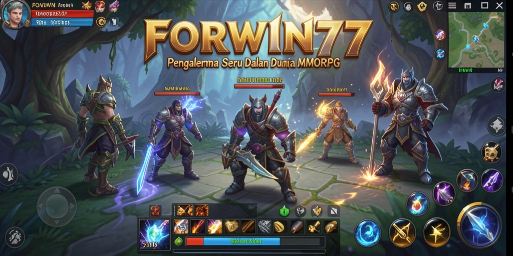 Screenshot gameplay FORWIN77 yang menampilkan pertempuran epik antar pemain.