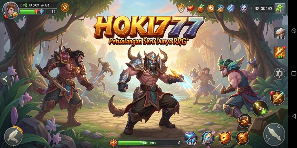 Gameplay seru HOKI777 dengan karakter RPG beragam.