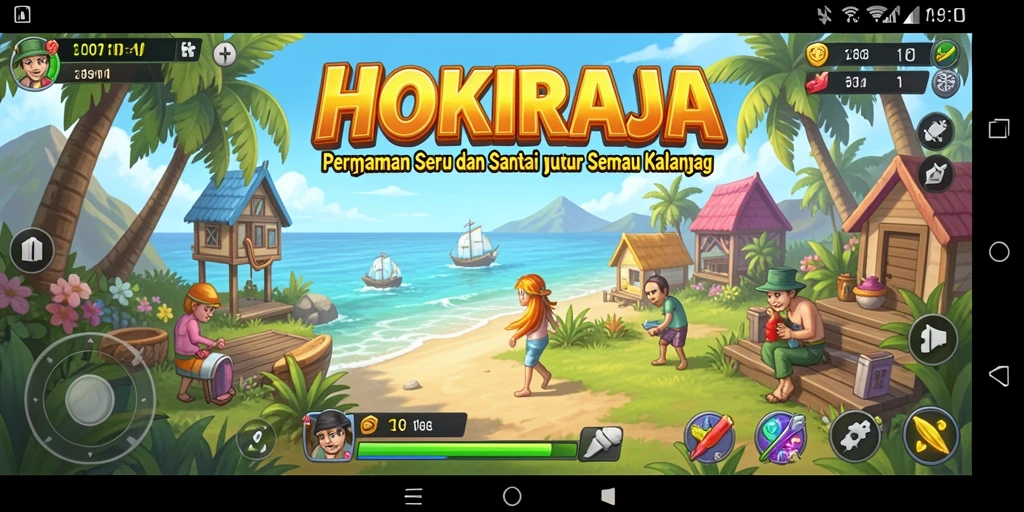 Tampilan gameplay HOKIRAJA yang menarik dan menyenangkan.