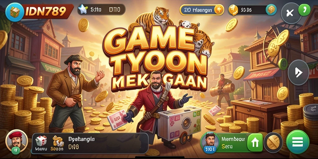 Tampilan gameplay seru dari IDN789 dengan fitur Tycoon yang menarik.