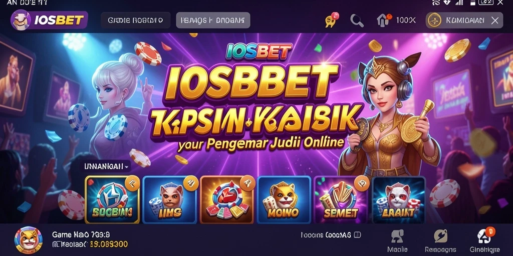 Tampilan gameplay menarik di IOSBET dengan tema Kasino.