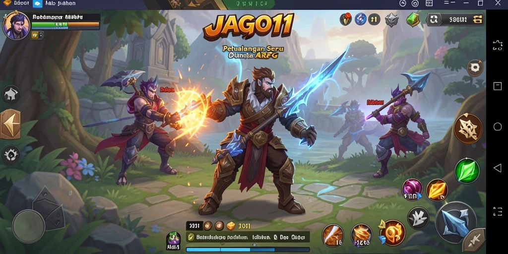 Screenshot JAGO11 menampilkan aksi seru dalam dunia ARPG.