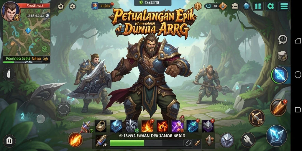 Gameplay menegangkan di dunia penuh petualangan ARPG.