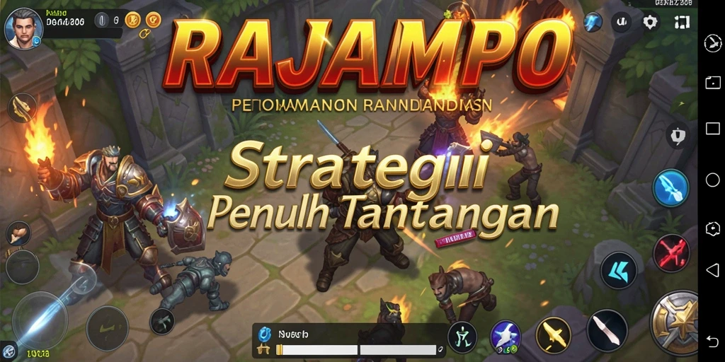 Cuplikan gameplay RAJAMPO menunjukkan pertempuran strategi yang intens.