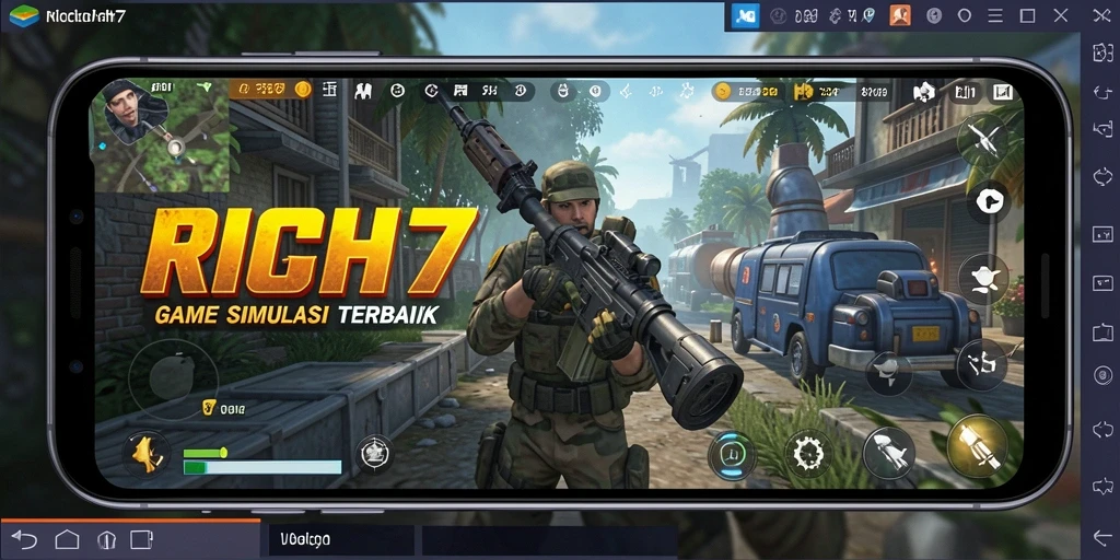 Gameplay RICH7 yang mendebarkan dan interaktif.