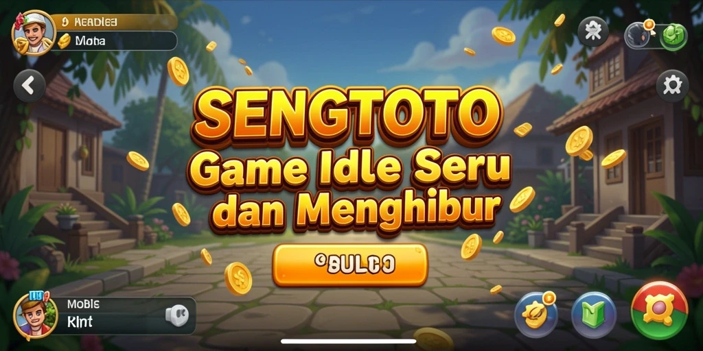 Tangkapan layar utama SENGTOTO menampilkan gameplay Idle yang menarik dan adiktif.