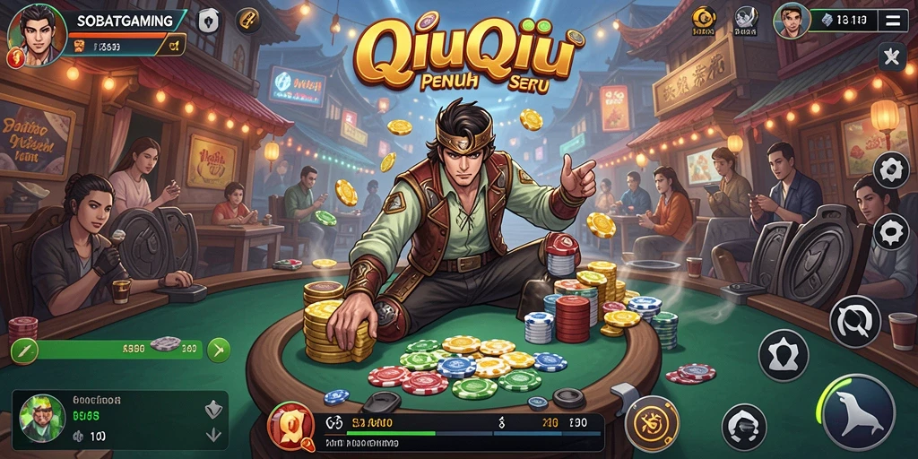 Screenshot gameplay QiuQiu SOBATGAMING yang menarik.