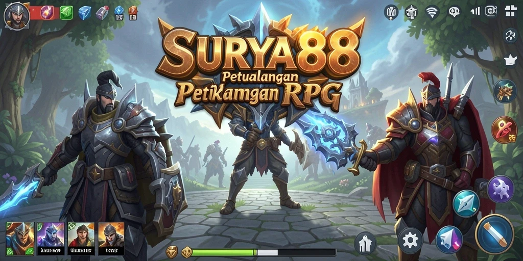 Tampilan gameplay <strong>SURYA88</strong> yang mendebarkan di dunia RPG.